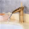 Wangkangyi Rubinetto a cascata stile bicchiere di vino, miscelatore monocomando bagno vintage in ottone anticato