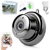 NNBWLMAEE Upgraded Ultra-Invisible No-Plug Camera, Invisible Mini Spy Camera Wireless, Compact Small WiFi Indoor Monitor with App Remote Viewing, HD 1080p, Indoors Security Cameras (no Intercom)