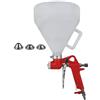 LED LEDS PISTOLA PER INTONACO DA INTERNI CON IMBUTO IN PLASTICA COMPRESSORE 5 LITRI ugello 4 6 8 mm