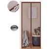 WENT Zanzariera Magnetica per Porte 80 x 195 cm, Tenda Magnetica Zanzariera Porta, Nessun Attrezzo Richiesto, Facile da Installare, Adatto a Bambini e Animali Domestici, Marrone Puro