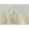 murando - Carta da Parati Moderna Foglie Effetto Oro e Calcestruzzo 450x315 cm Fotomurali in TNT - Carte da Parati Moderne per Camera da Letto e Soggiorno - Decorazione da Muro Poster b-A-10179-a-a