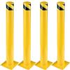 Fruyyzl Paletto del dissuasore, 107 cm Barriera Parcheggio per Parcheggio, Pilona Giallo Cepos Parcheggio per Pianificazione stradale (4pcs)