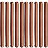 Homefurnishmall Guide di ricambio per cassetti, 10 guide in plastica per cassetti o armadietti estraibili, per tastiera, armadietti, credenze della cucina (marrone, 298 mm)