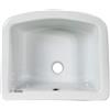 Jo-Bagno.it LAVATOIO CERAMICA Bianca 47x40 installazione su Staffe a PARETE, TOP sia Interno che in Esterno Piccolo
