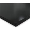 AUPROTEC Pannello truciolato da 28 mm, nero, rivestito in resina melaminica, lunghezza fino a 200 cm, pannelli decorativi con pattumiera a scelta: 80 x 60 cm (bordo in ABS completo)