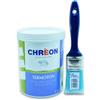 CHREON Lechler Termoton 1 LT Bianco Pittura Termoisolante Antimuffa Termica Anticondensa + Pennello 40mm Waga Paint