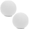 AUTSUPPL 2 Pezzi Paralume G9 per Lampade in Vetro Bianco Globo | Sostituzione 60mm, Finitura Latteo Sferica, Filettatura a Vite G9 per Interni