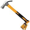 WEB world electronic business Martello da Carpentiere ad Artiglio 570g (20 oz) Testa in Acciaio Forgiato Manico Fibra di Vetro Ergonomico