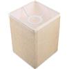 JEWEDECO Paralume Coprilampada Quadrato in Lino Beige, Paralume Moderno per Lampada da Tavolo E27, Coprilampada la Casa, Decorazione per Camera da Letto, Soggiorno, Hotel e Ristorante
