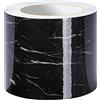 VisitRyl Bordo Per Carta Da Parati Impermeabile, Decorazione Autoadesiva Rimovibile Per Cucina, Bagno, Piastrelle, Ossidiana 15cm X 500cm