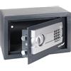 HMF Safe cassaforte per casa, hotel o ufficio, cassaforte da mobile con serratura a combinazione per documenti DIN A4 | 35 x 25 x 25 cm | Antracite
