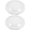 OUNONA Copertura per Lampada da Soffitto 2 Pezzi Bianca in PC Montaggio a Clip Forma Fungo, Illuminazione Soffusa e Design Moderno per Cucina e Camera