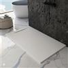 Bagno Super Piatto doccia bianco in mineralmarmo pietra, textura ardesia, serie Barcelona, varie misure