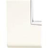 Vimar Serie Eikon - Placca Classica 3 Moduli Metallo Verniciato Bianco