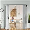 AMZSUN Zanzariera Magnetica per Porte, Zanzariera Porta Finestra Magnetica Tenda Anti Zanzare Insetti Adsorbimento Magnetico per Porta Esterna/Corridoio/Patio 220 x 240 cm - Bianco