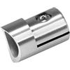 PRIOstahl Supporto in lamiera forata x 10 pezzi attacco: Ø 33,7 mm, morsetti per tubi in acciaio inox, lamiere, ringhiere per scale, ringhiere per balconi in acciaio inox V2A