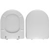 Materialcasa Ydra dedicato, tavoletta wc in resina poliestere colata, moderna, bianca, WC seat