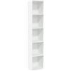 vidaXL Libreria Bianca 40x30x189 cm in Legno Multistrato