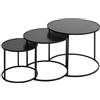 ATMOSPHERA CREATEUR D'INTERIEUR - Set di 3 tavolini noan neri l54 45 35cm