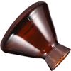 HAMPPLIES Bottiglia Diffusore Vuota Bocca a Tromba in Vetro Marrone 220ml Crea Un'atmosfera Calda e Accogliente Elegante e Contemporanea Facile da Versare