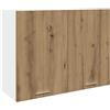vidaXL Mobile Pensile "Lyon" Rovere Artigianale 80x31x60 cm