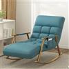 LOCHE Poltrona camera da letto ,sedia a dondolo da interno ,poltrona letto,Terrazza Comoda Sedia A Dondolo, per Soggiorno/Camera da Letto, Con Seduta Ergonomica In Tessuto Imbottito, Portata 150 kg, ( Color