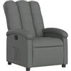 vidaXL Relaxfauteuil Donkergrijze Stof