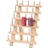 Generico Rack per organizzatore di Fili, Rack di Ricamo,Porta del Filo da Ricamo in Legno da 30 - Rastrelliere Multiuso, organizzatore di Cucito per Amanti 'Artigianato, Donne