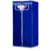 Alpina - Armadio in Tessuto TNT Guardaroba Asta Appendiabiti Campeggio 75 x 50 x 160 cm Blu