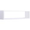 MODULARREDO | REGOLO Mensola da Muro, Pensile Bagno, Mensola da Parete, Scaffale da Parete, 60x17 p15.5 cm, Bianco, Kit Tasselli Incluso - Made in Italy