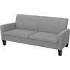 vidaXL Divano a 3 Posti 180x65x76 cm Grigio Chiaro Sofà Divanetto Poltroncina
