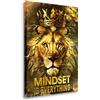 ARTEDinoi Quadro Moderno Stampa su Tela Motivazionale Leone Mindset Canvas Dimensione 60x40x2cm