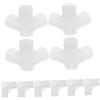 Toyvian Connettore per Guardaroba a 3 Direzioni in Plastica Bianco 10 Pezzi, Accessori per Ottimizzazione Spazio e Installazione Facile per Armadio e Scarpiera