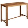 vidaXL Legno Massello di Acacia Tavolo da Bar 150x70x105 cm Tavolino Alto