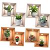 Sosoport 8pezzi Adesivi Murali per Decorazioni Domestiche Stickers Auto-Adesivi per Piante Vaso Design Realistico per Pareti e Vetri Facile da Applicare e Rimuovere