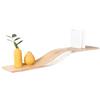 EWART WOODS Mensole galleggianti da parete in legno, design curvo, mobili moderni fatti a mano