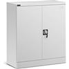 Fromm & Starck Armadietto in Metallo per Ufficio Armadio con Chiave Star_MCAB_02 (102 cm, Acciaio, Grigio, 2 Ripiani, 2 Chiavi)