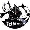 AVJERA Felix The Cat Orologio da Parete in Vinile Disco in Vinile Orologio da Parete retrò Capodanno Natale Regalo di Compleanno personalità Decorazione da Parete per la casa Creativa