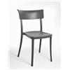 SARETINA - Sedia Polipropilene Colorata Design, da Esterno, Sala da Pranzo, Cucina e Bar - Impilabile - 9 colori (4, Grigio Ardesia)