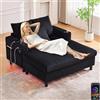 Zepneiy Divano chaise longue con funzione sleep, mobili imbottiti, poltrona lounge con USB e LED, mobili da soggiorno con porta bevande laterali, divano letto per soggiorno, camera da letto, villa