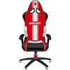 Ducati Sedia Race 2.0 Sedia Gaming Ufficiale Bianca Rossa sedia ufficio reclinabile