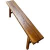 DSEWTEZXI Panca da pranzo in legno per interni, panca rustica da fattoria, panca sottile in legno per ingresso(80cm)