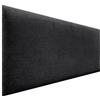 DHOME Testiera Imbottita Liscia in Tessuto Aqualine Altezza 70CM Spessore 4cm e 8cm per Parete Acustica Testiere Fonoassorbenti Letto Camera da Letto (Tessuto Nero, 160cm, Spessore 4cm)