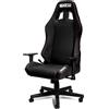 Sparco Isolamenti Sparco Sedia Ufficio Gaming Coach, Schienale Reclinabile 150°, Braccioli 2D, Supporto Lombare, Ecopelle, 60x60x100 cm (Nero - Cuciture Rosse)
