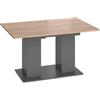 Vicco Tavolo da pranzo allungabile Dix, Antracite, 140-180 x 90 cm, con piano ribaltabile e struttura estensibile
