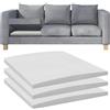 Flipped Warmth 3 Pezzi Poliuretano espanso, Gommapiuma per divani Supporto per Divano per Cuscini Cadenti, 70x70cm, Bianco Lastra Gommapiuma Comfort Elevato, Schiuma di Riparazione Divano