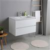 Kiamami Valentina - Mobile Bagno Base Con Lavabo 80Cm Bianco | Bilbao