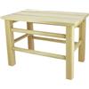 MA MAISON Sgabello in Legno Naturale 35x22xh25 cm -Seduta, Poggiapiedi, Massiccio, Sedia, Panca- Multifunzione Per Bambini, Campeggio, Giardino e Soggiorno