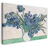 Printed Paintings Stampa su Tela con Telaio (80x60cm): Vincent Van Gogh - Iris - Quadri Moderni