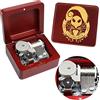 Sinzyo Nightmares Before Christmas La Music Box This Is Halloween Birthday Valentine Music Box Regalo Vintage (Scatola di Legno Rossa)